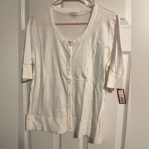 Merona white cardigan XXL